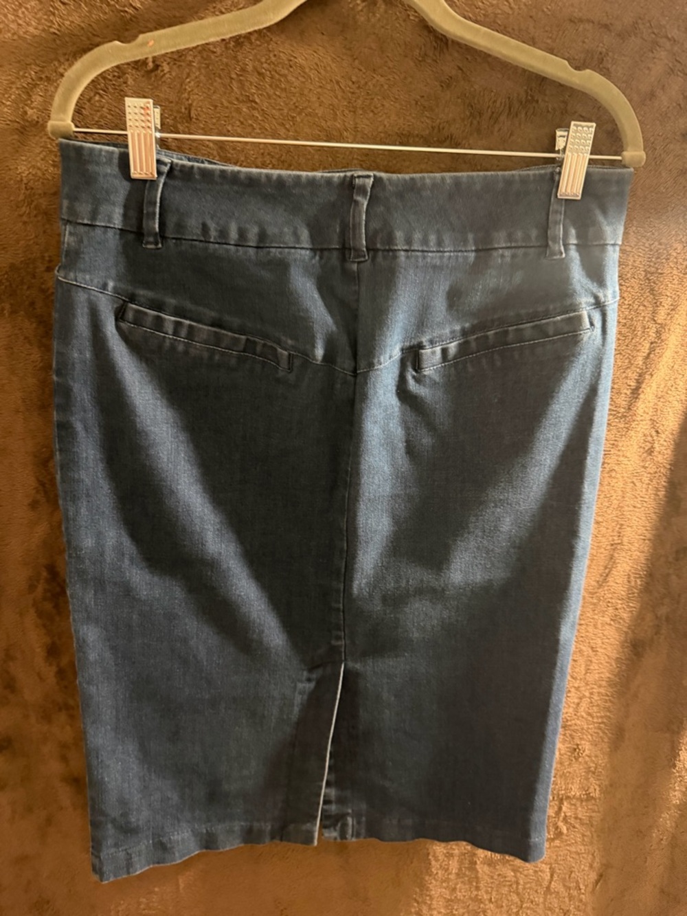 Classic Dark Blue Pencil Skirt